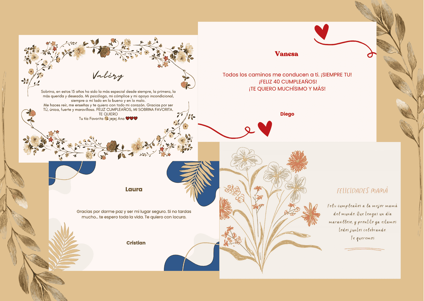 Frases de amor para dedicar en regalos personalizados