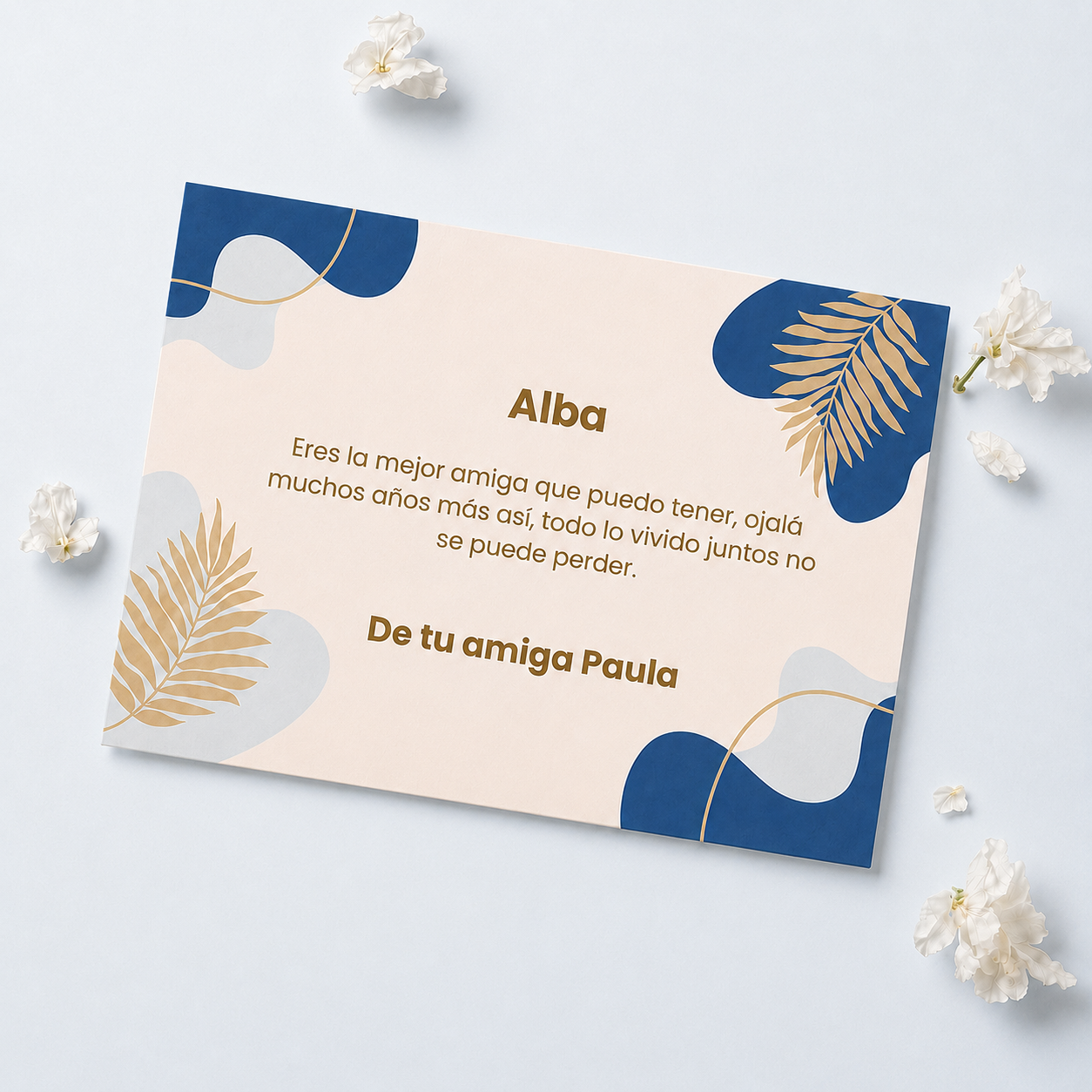 Tarjeta Cristal Plaque Azul