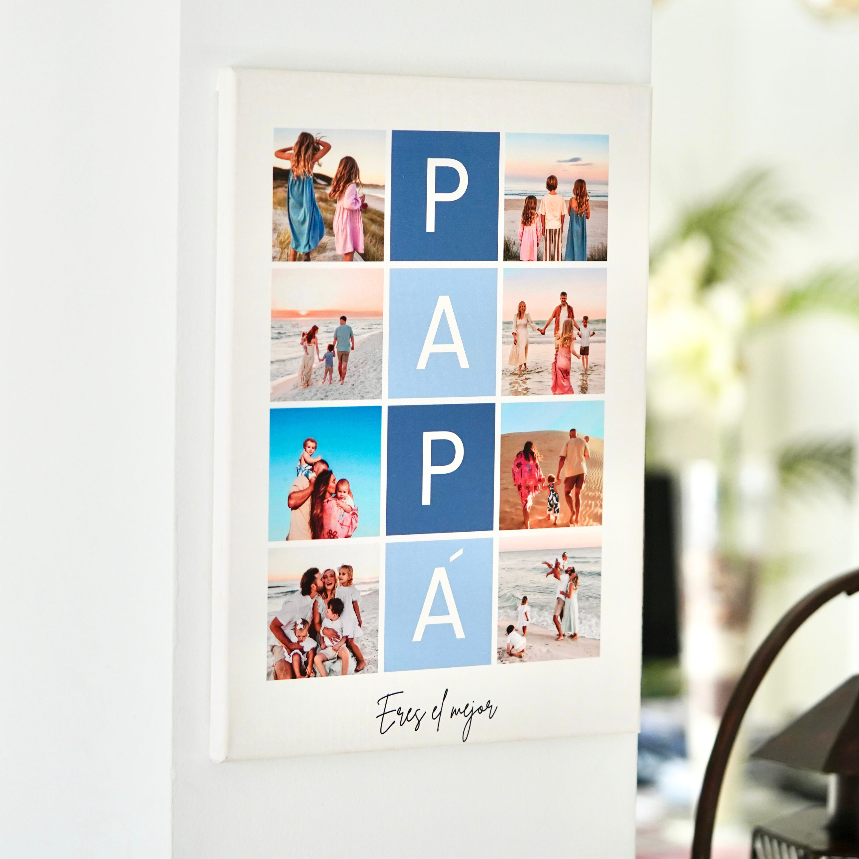 Lienzo PAPÁ 8 fotos personalizado