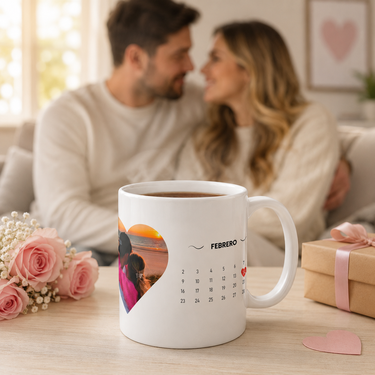 Caneca Casais Data Feliz São Valentim