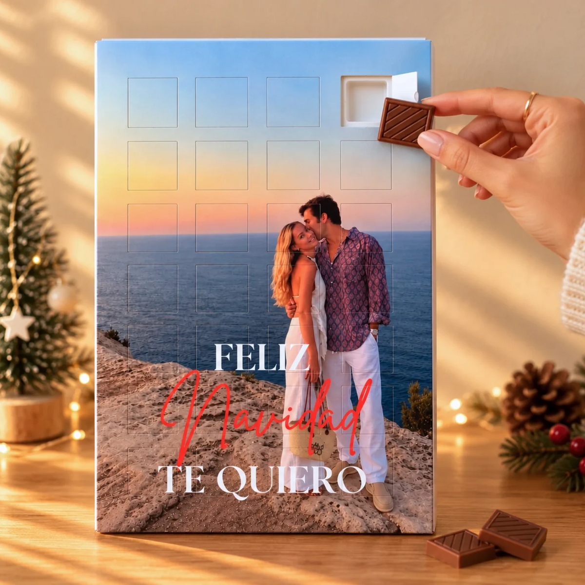 Calendário do Advento com sua foto personalizada