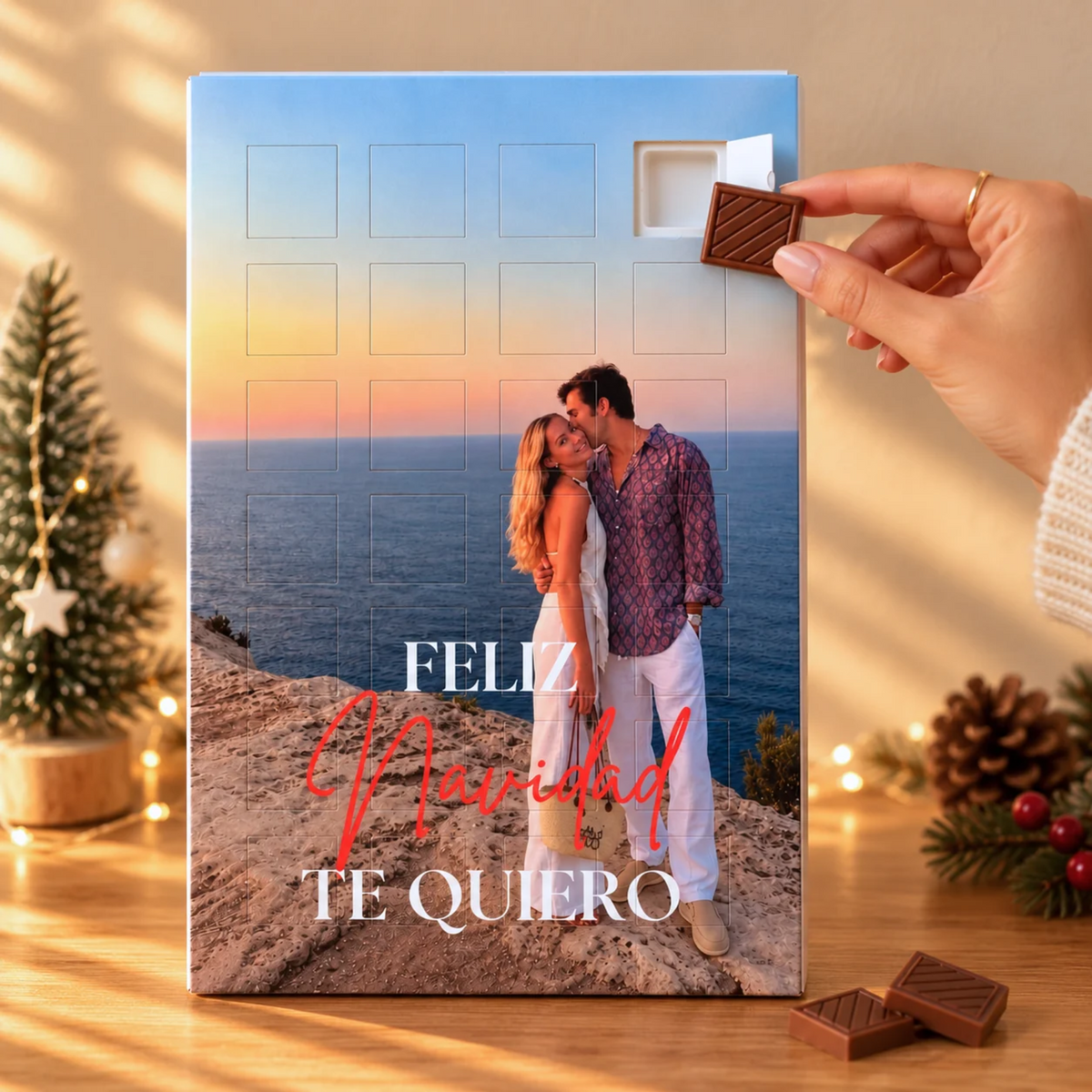 Calendário do Advento com sua foto personalizada