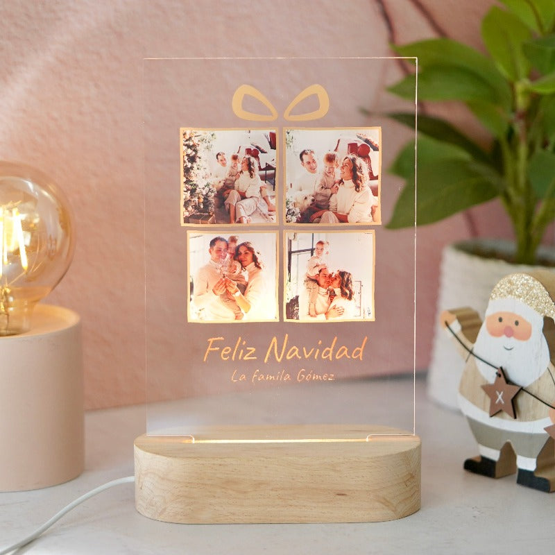 Regalo Navidad para la familia y abuelos con fotos