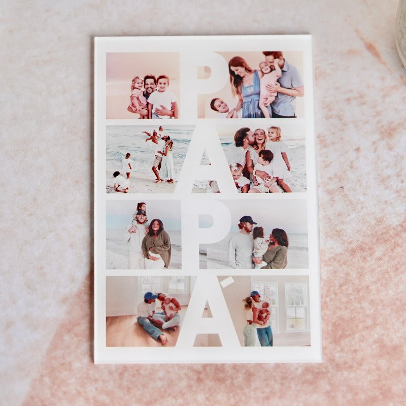 Placa papa con fotos