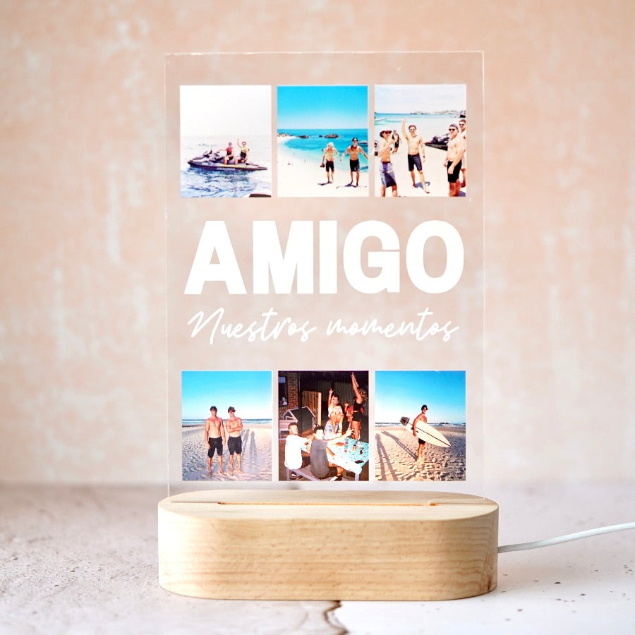 Lámpara 6 fotos Amigo en medio