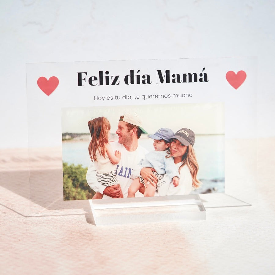 Placa dia de la madre 2024 Regalo corazones