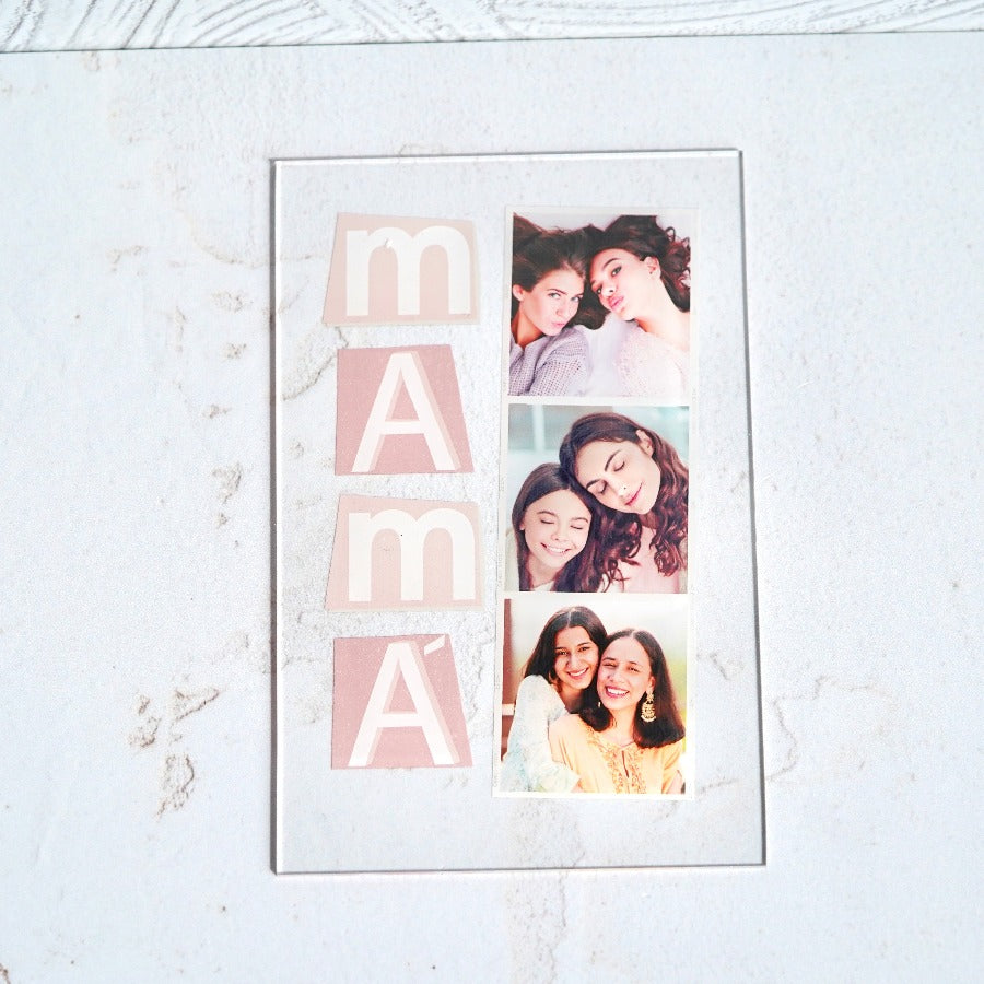 Placa de cristal con fotos Mamá | Cristal Plaque | regalos originales para una madre| Regalo día de la madre | fotos y texto | Que regalar a mi madre| Regalos para mi madre