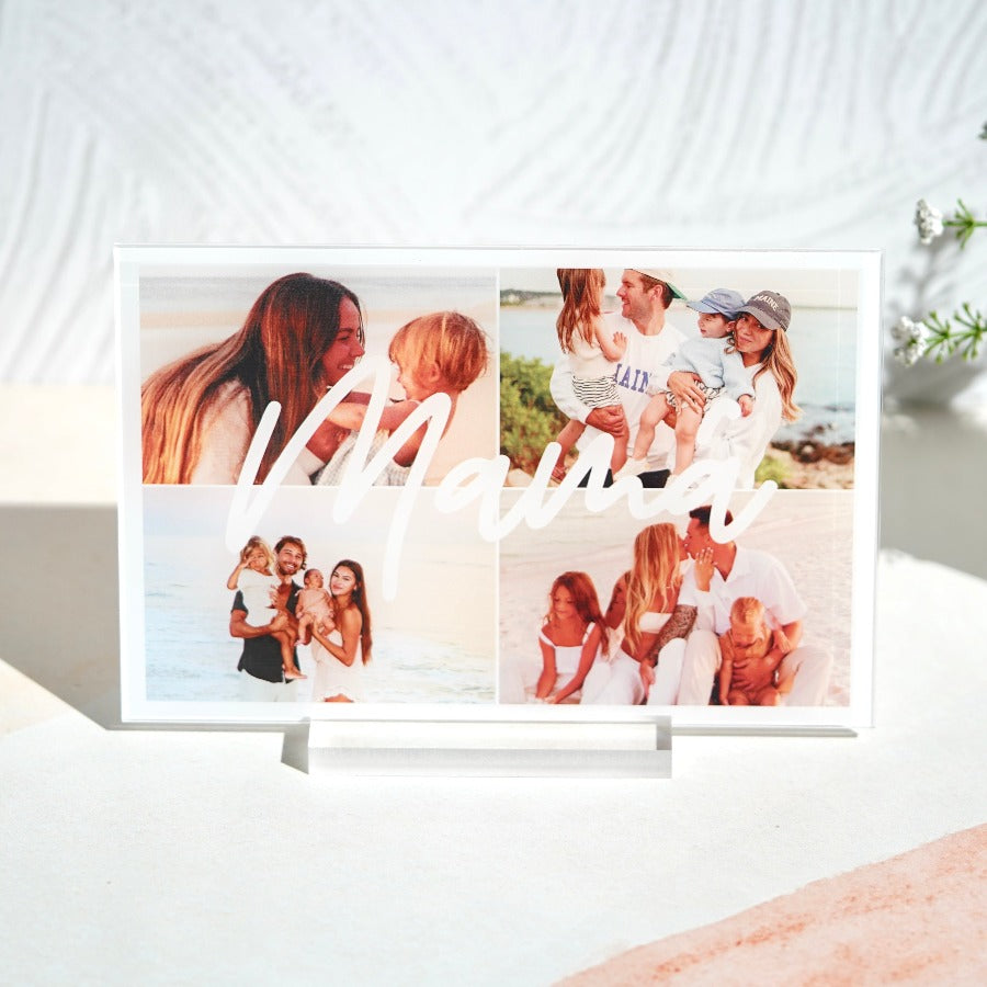 Placa 4 fotos Mamá idea de regalo