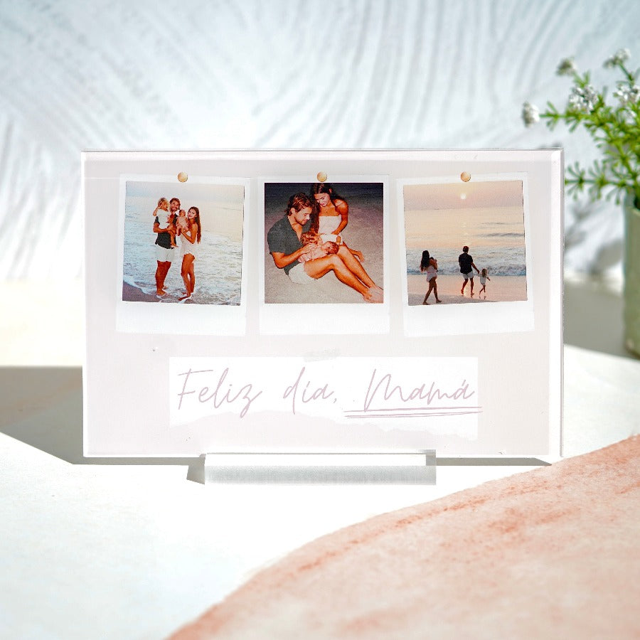 Placa personalizada Feliz día Mamá | idea de regalo personalizado para el día de la madre | regalo especial | detalle mamá | Cristal Plaque