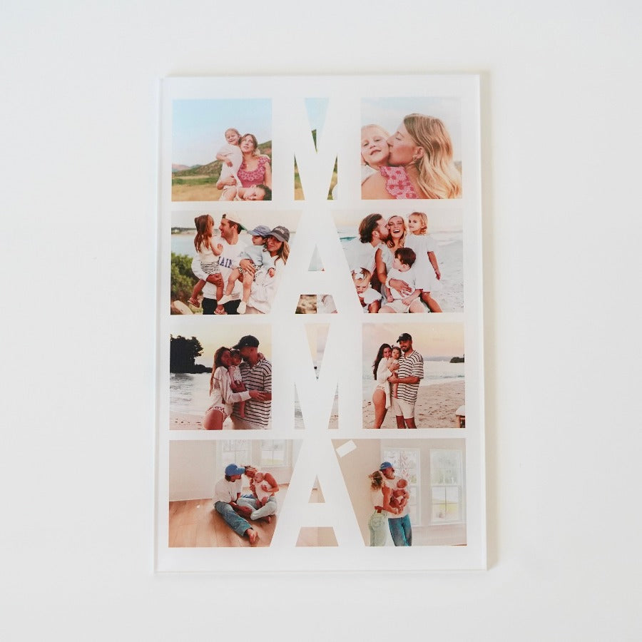 regalo personalizado placa día de la madre con fotos