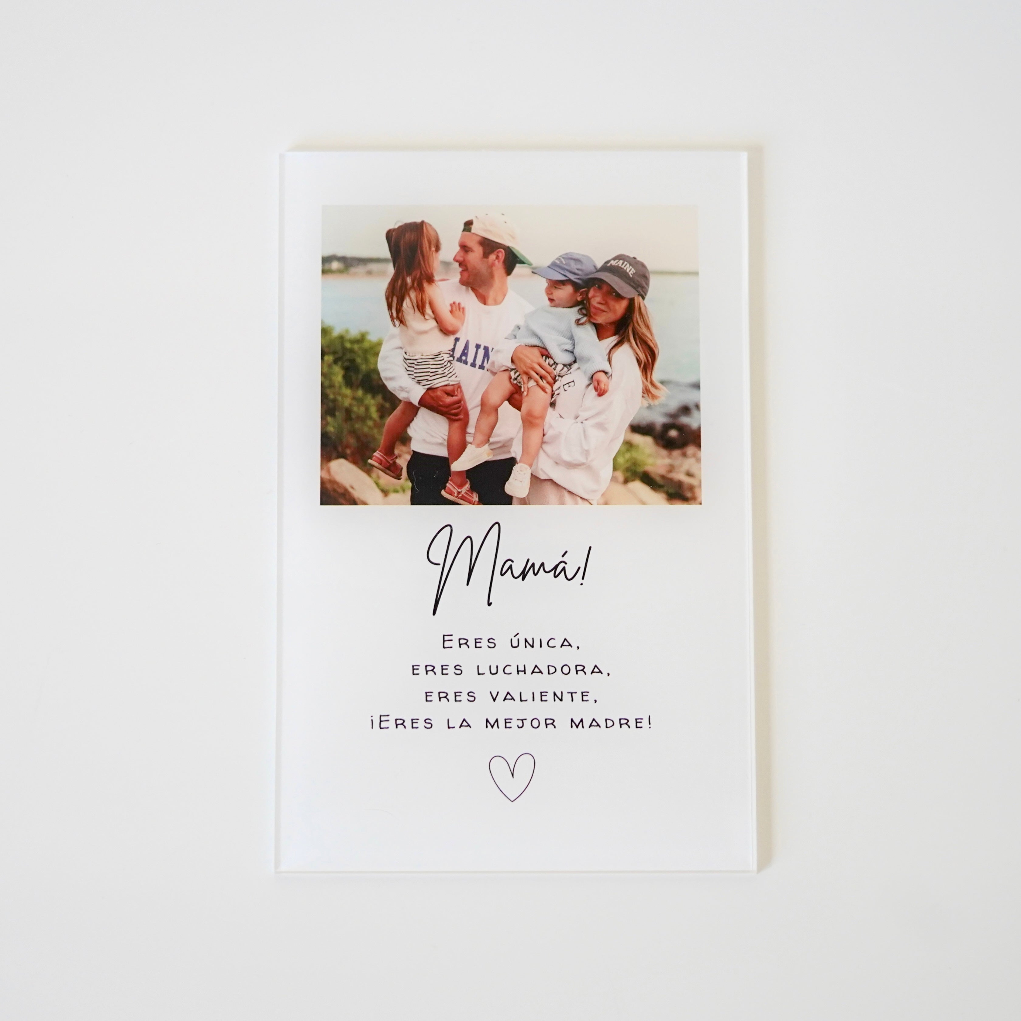 Placa para el día de la madre con dedicatoria. regalo especial