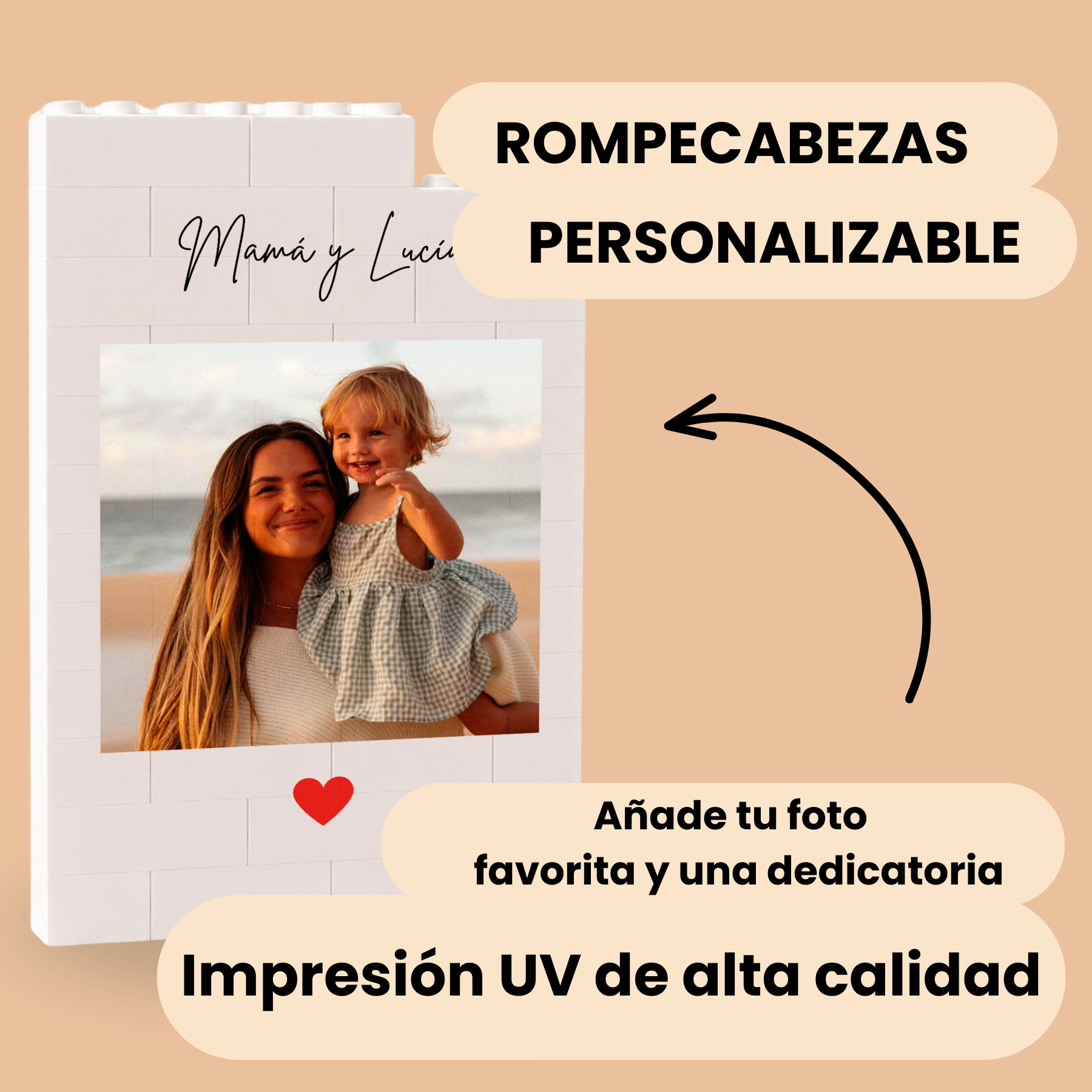 Puzzle Personalizado Mamá con Foto