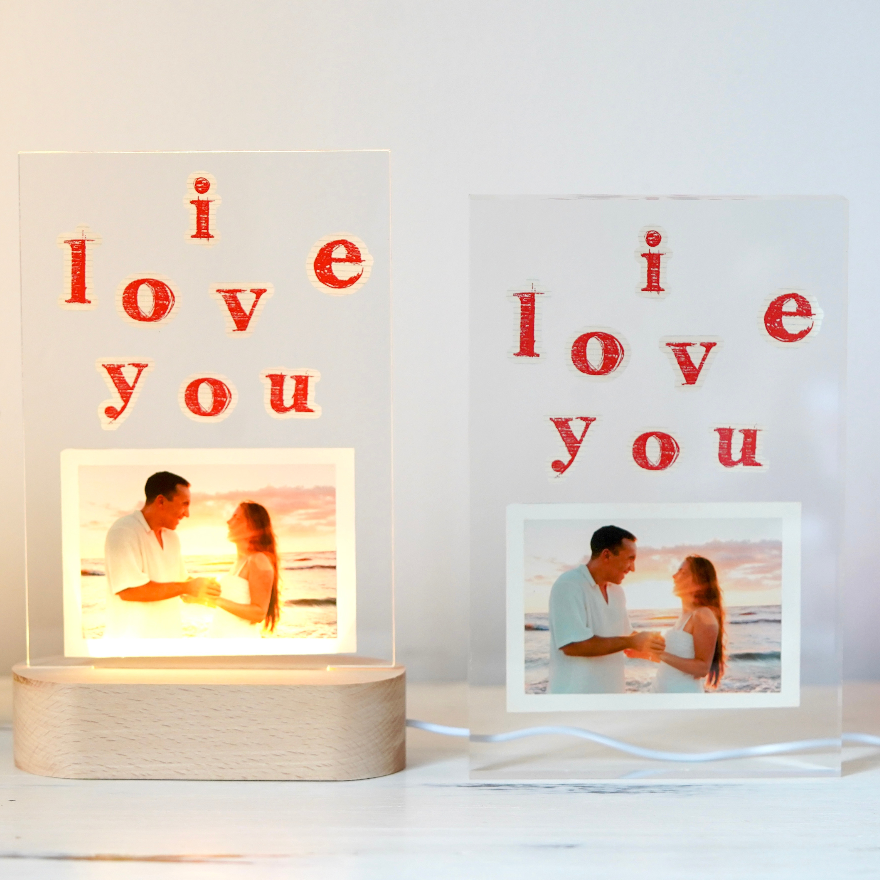 Lámpara I Love You San Valentín