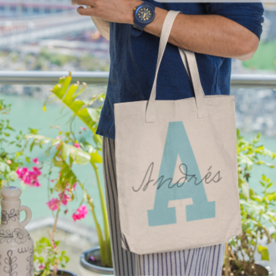 Tote Bag Inicial y Nombre