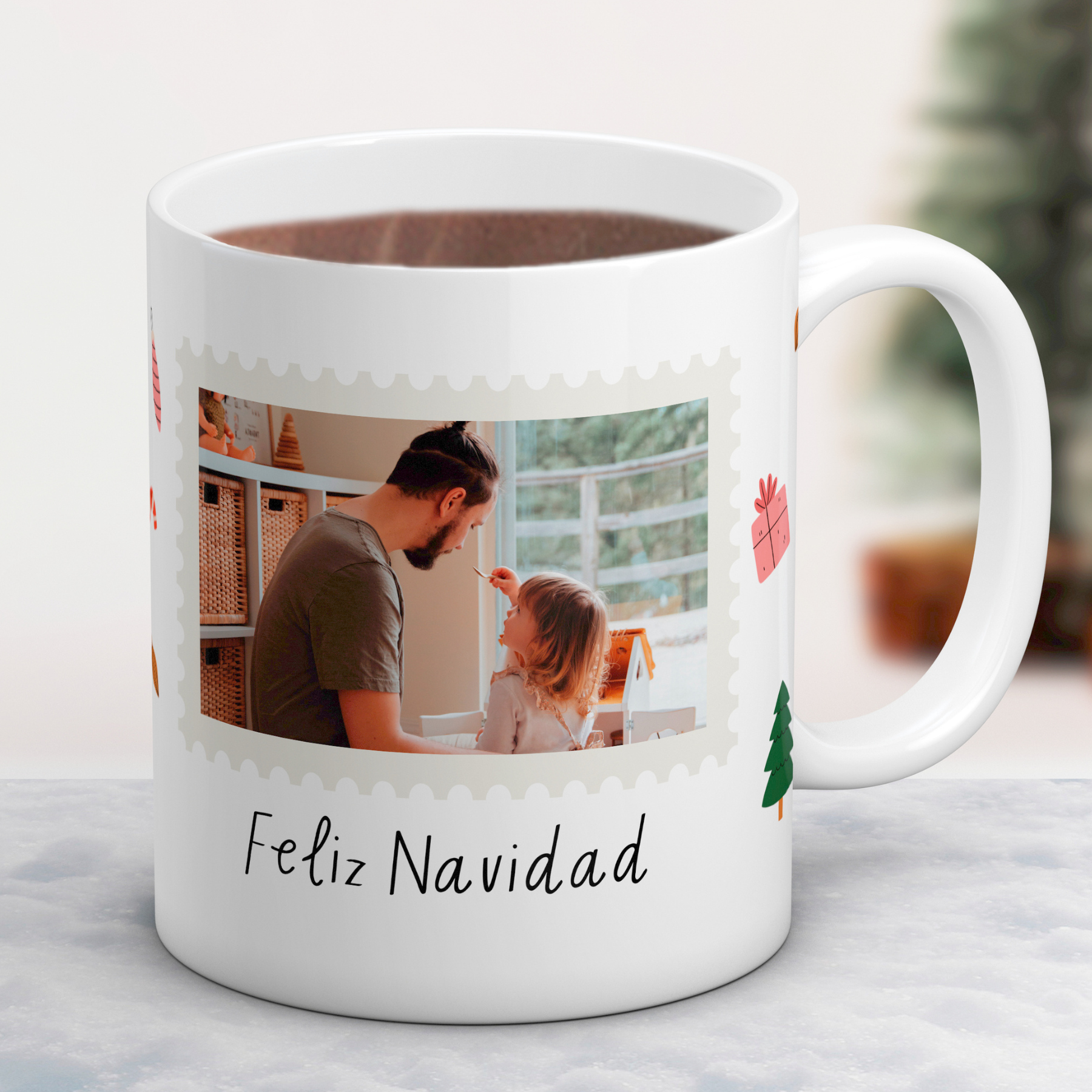 Taza una foto Navidad