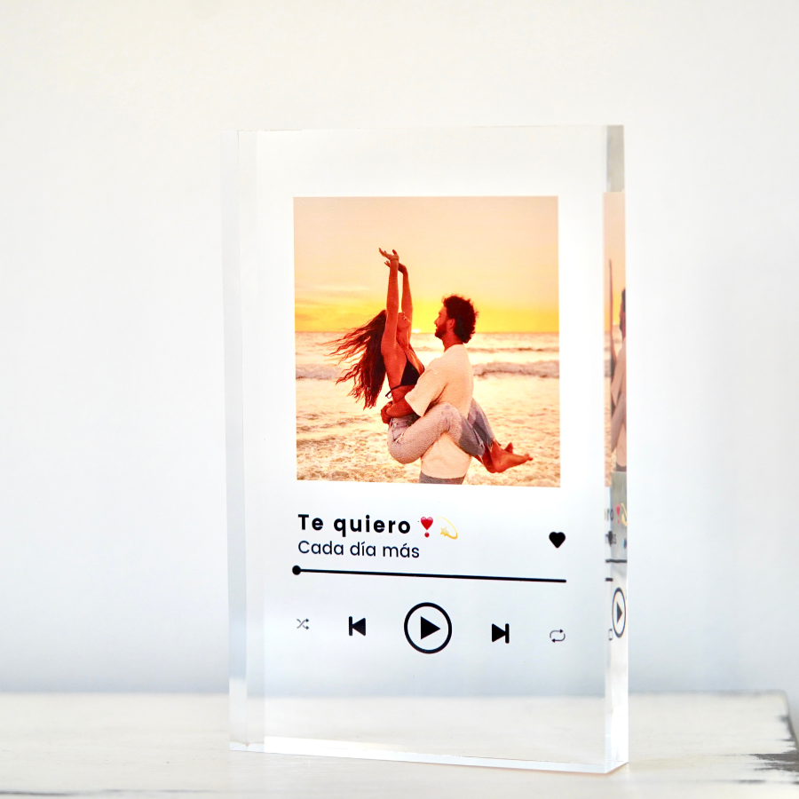 Spotify Cristal Plaque