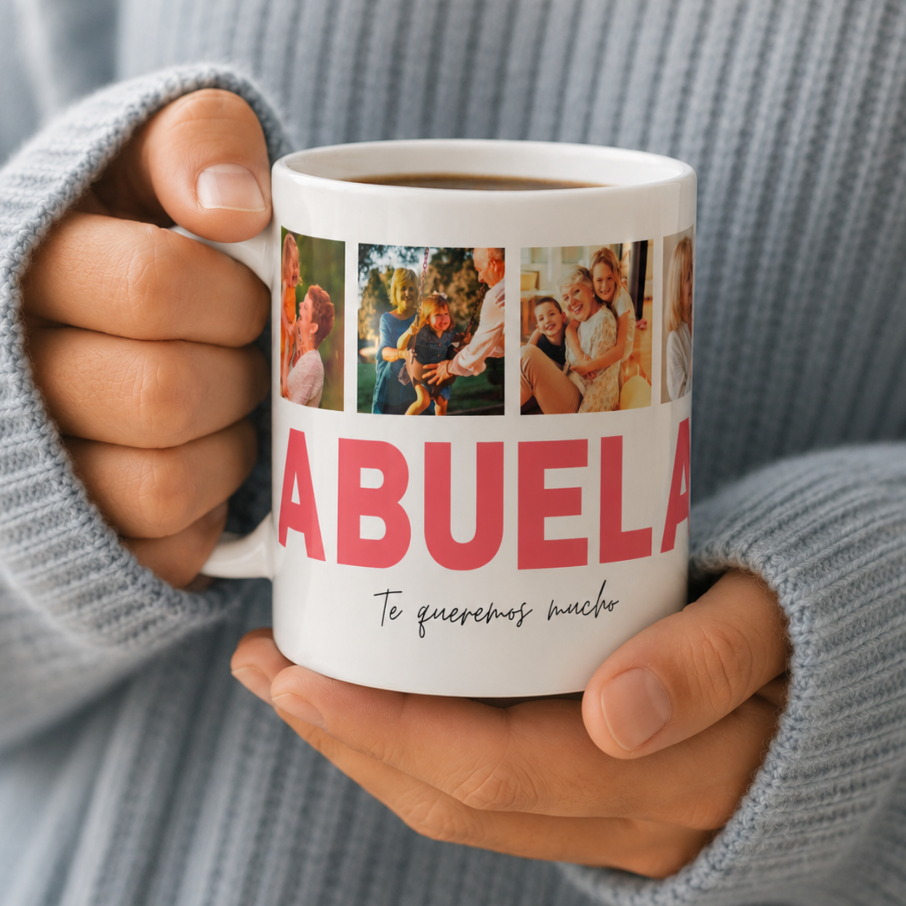 Taza ABUELA con 4 Fotos