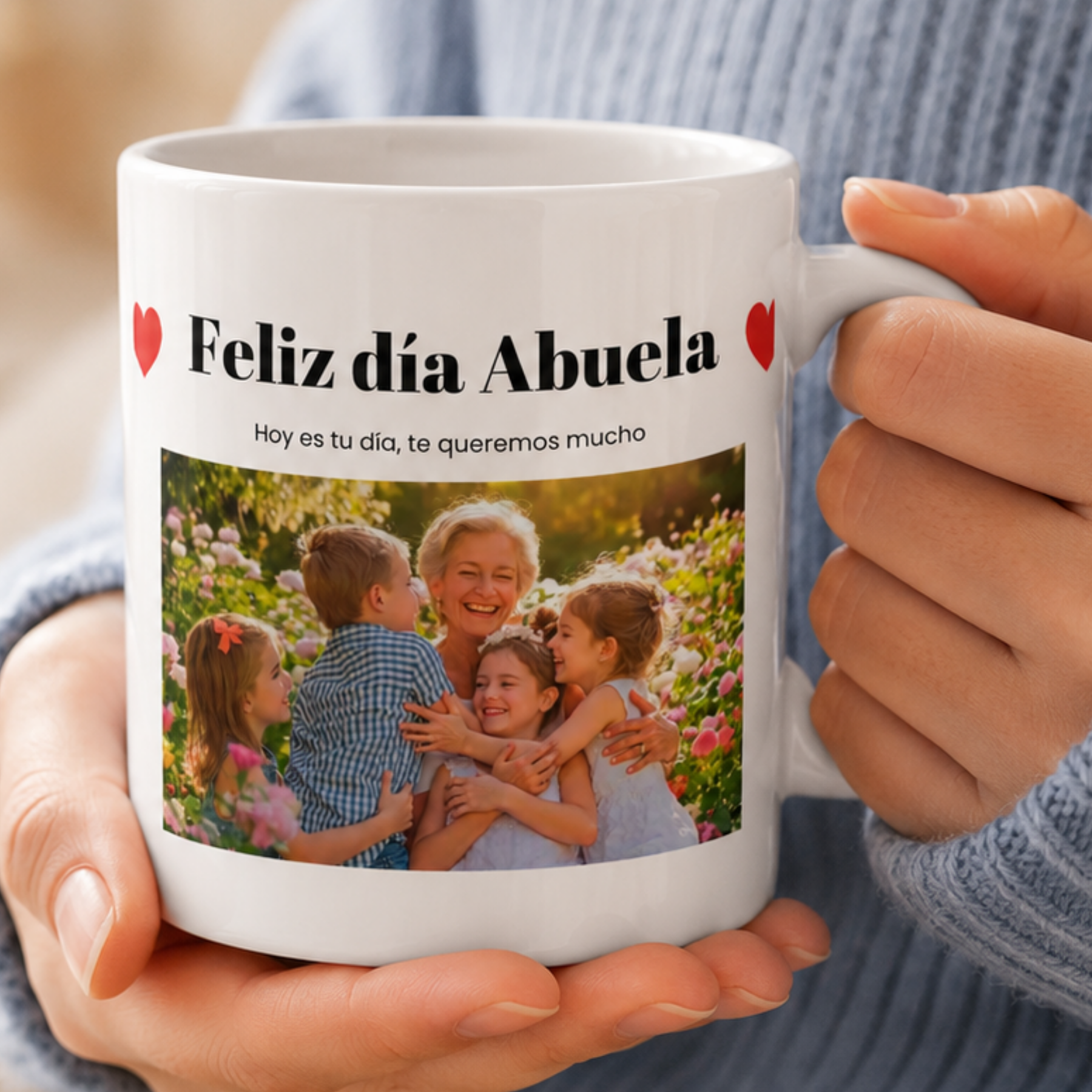 Taza Feliz Día Abuela con Foto
