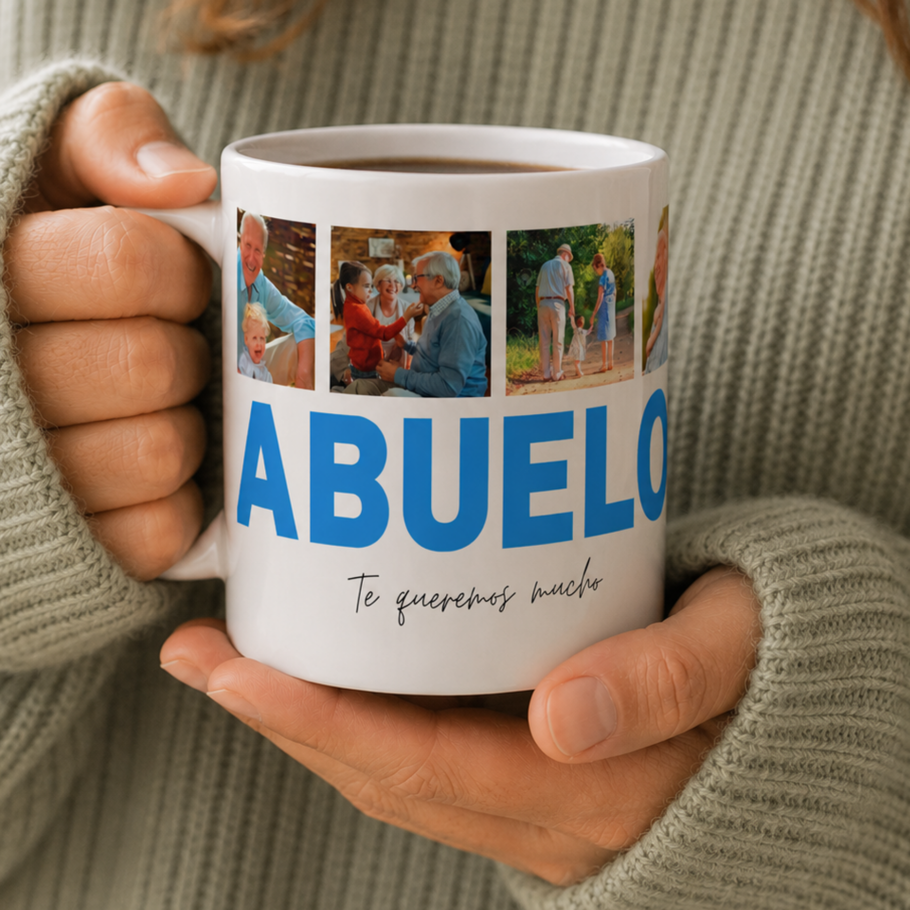 Taza ABUELO con 4 Fotos