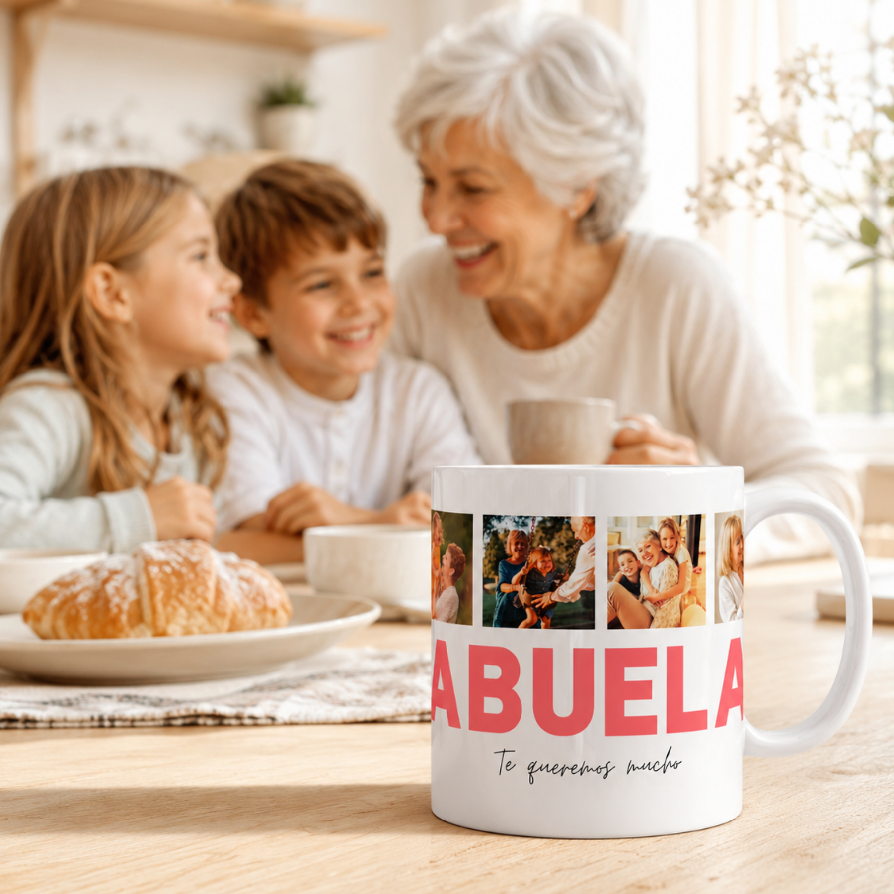 Taza ABUELA con 4 Fotos