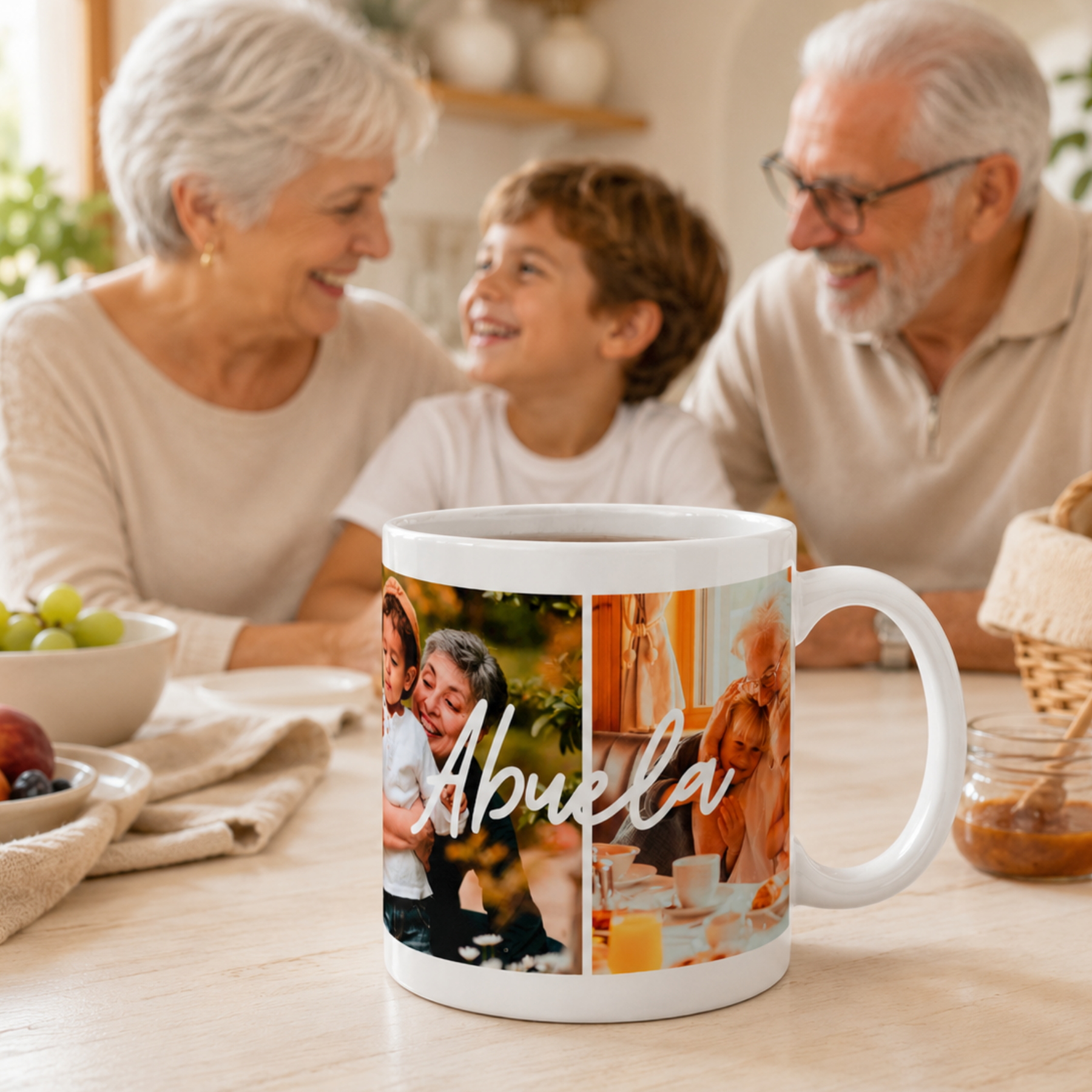 Taza ABUELA con dos Fotos