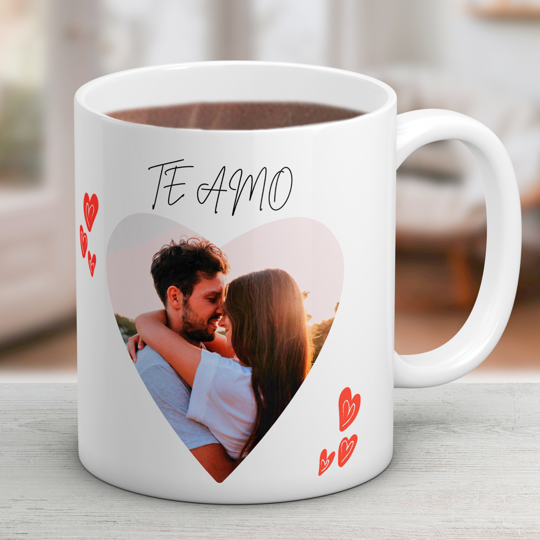 Taza Foto Corazón Personalizada