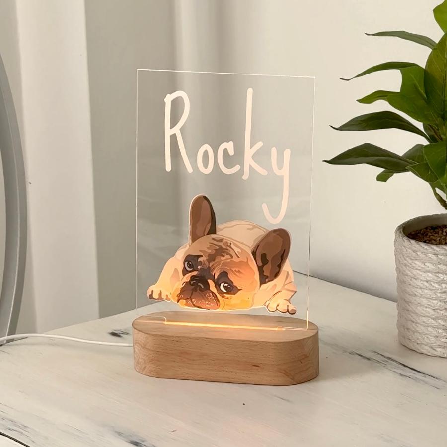 Lámpara de la raza de tu perrito
