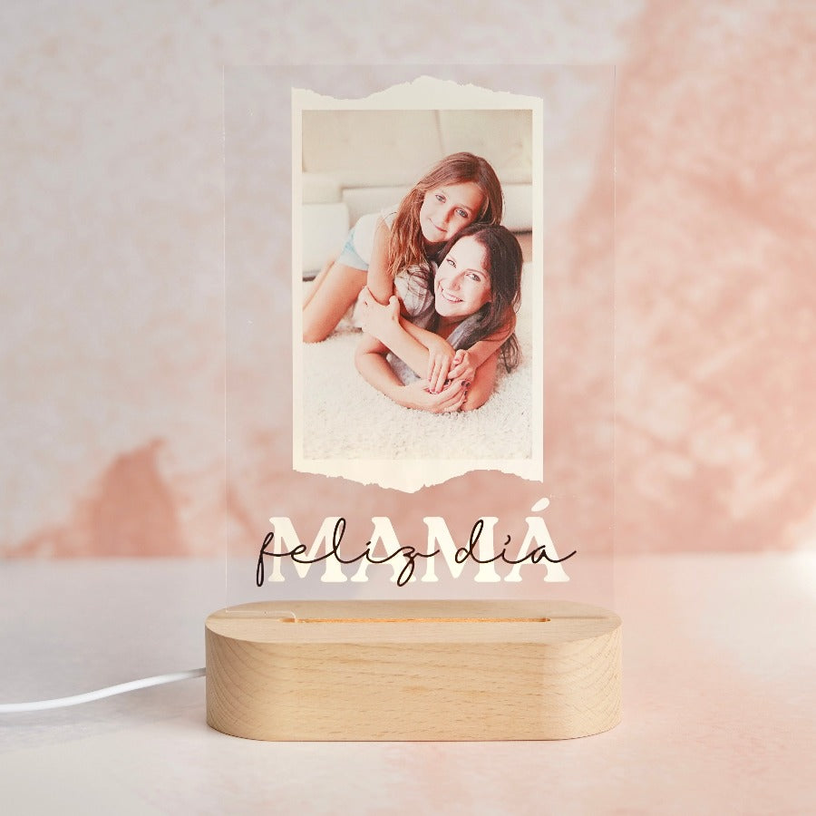 Lampara mama feliz día, idea para regalo