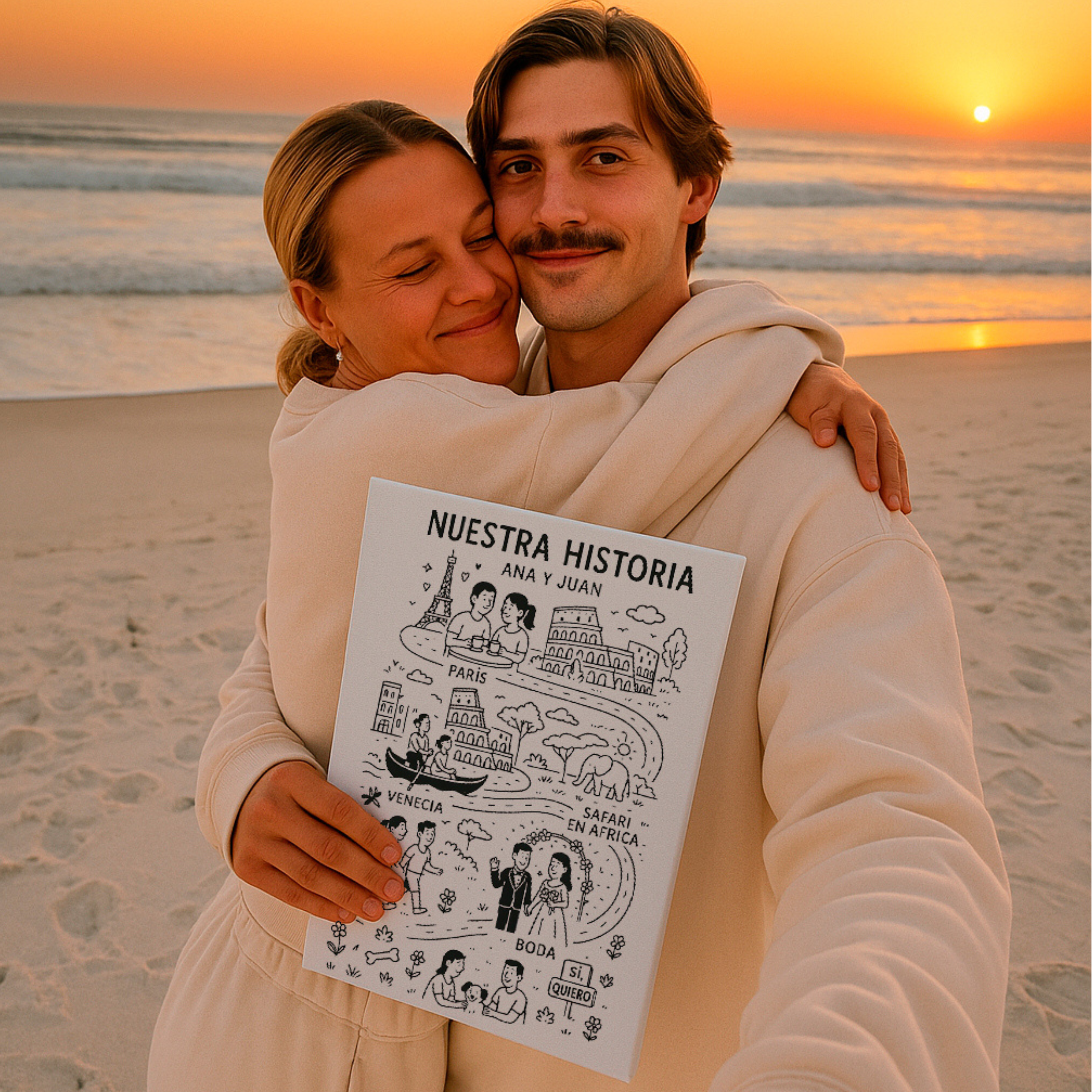 Lienzo Mapa Nuestra Historia