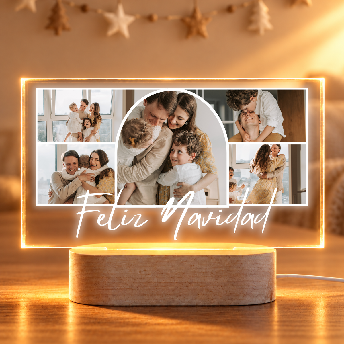 Lámpara 5 fotos Navidad