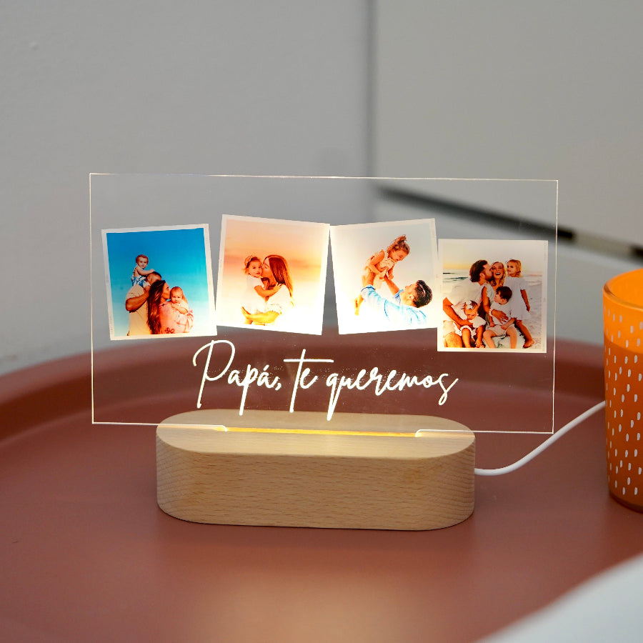 Lampará personalizada, un regalo original perfecto para regalar el día del padre