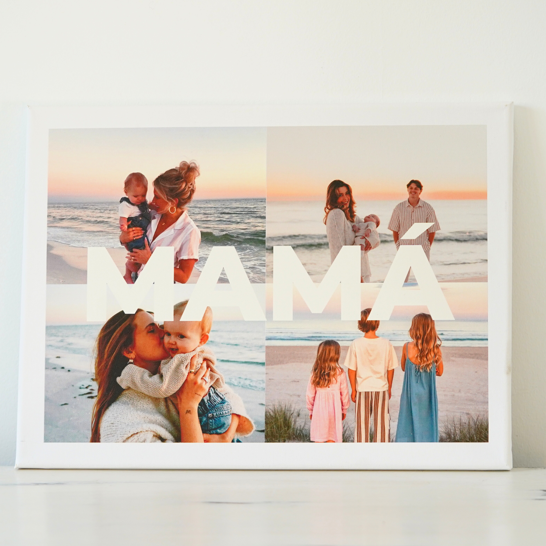 Lienzo personalizado ideal como regalo para el día de la madre, regalo original . regalo personalizado . lienzo con fotos.