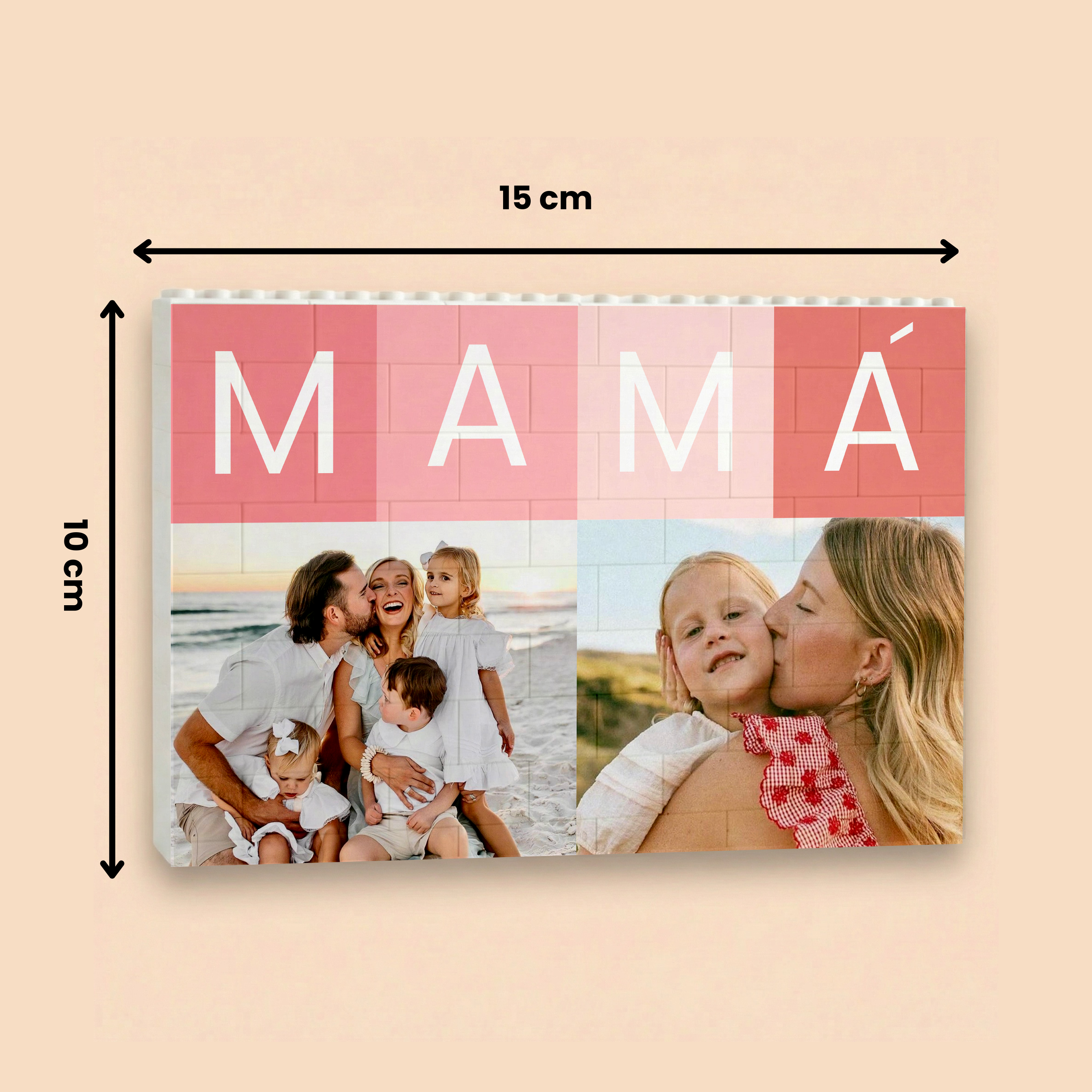 Puzzle Mamá Cuadrados rosas