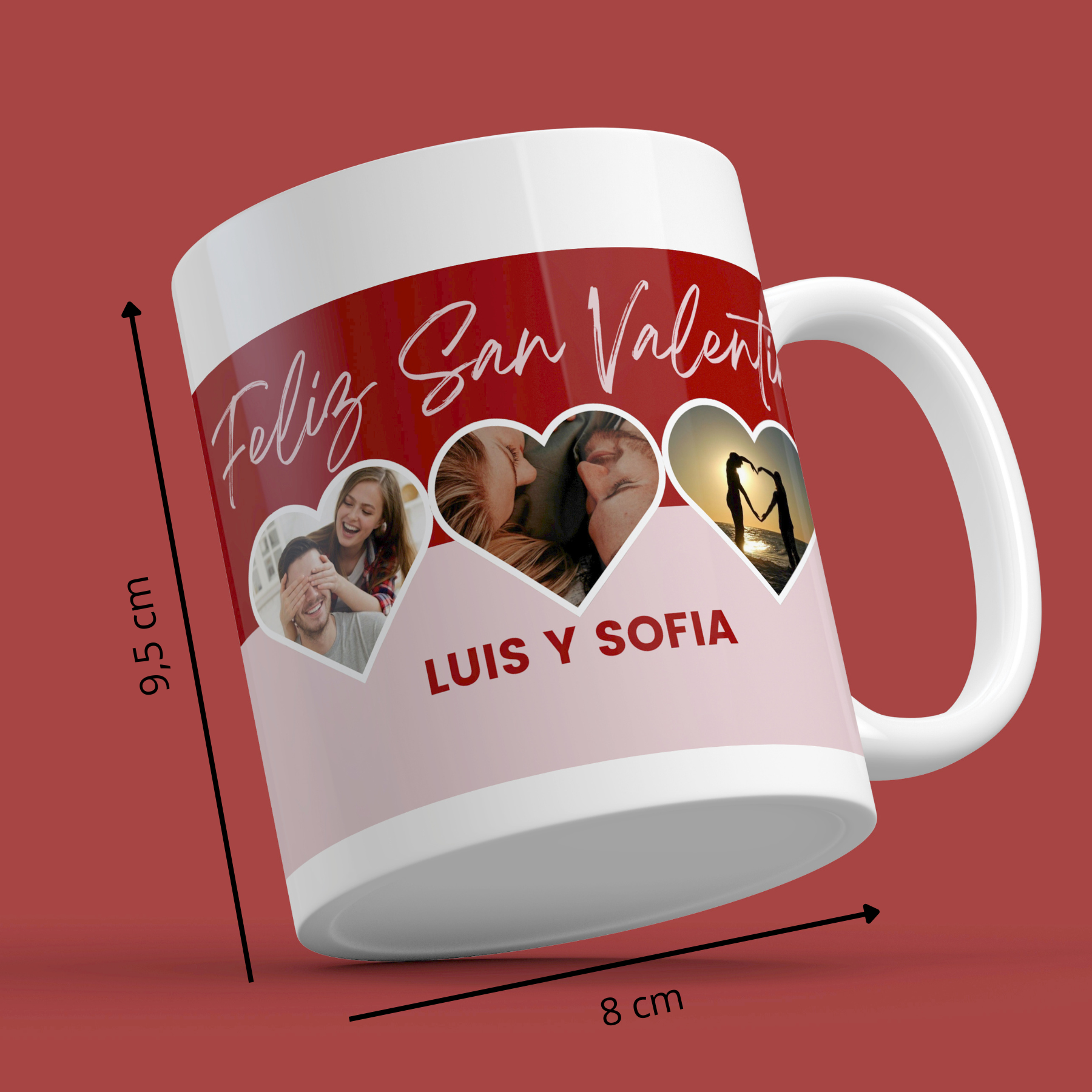 Taza Parejas Feliz San Valentín