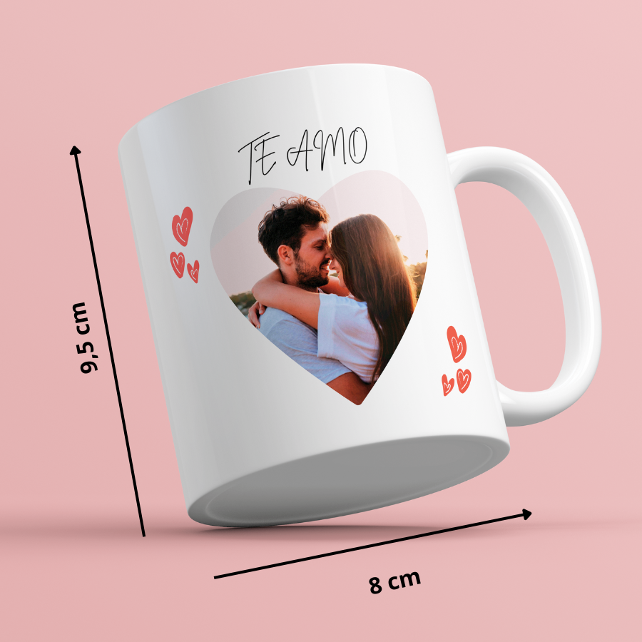 Taza Foto Corazón Personalizada para San Valentín