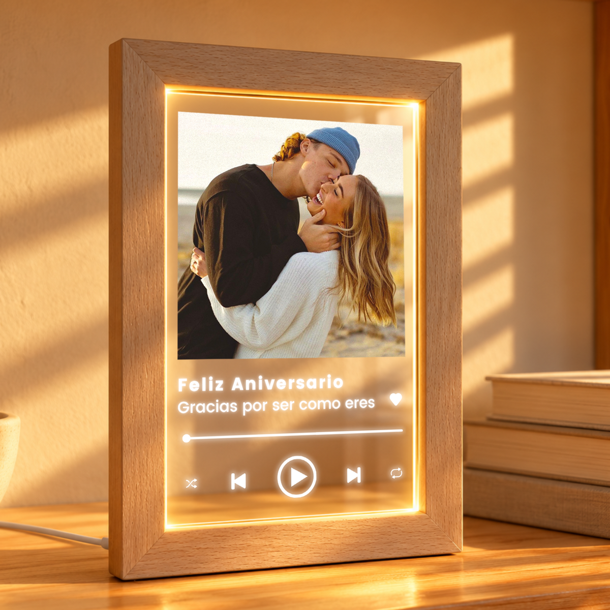 Lámpara Spotify Personalizada para Parejas
