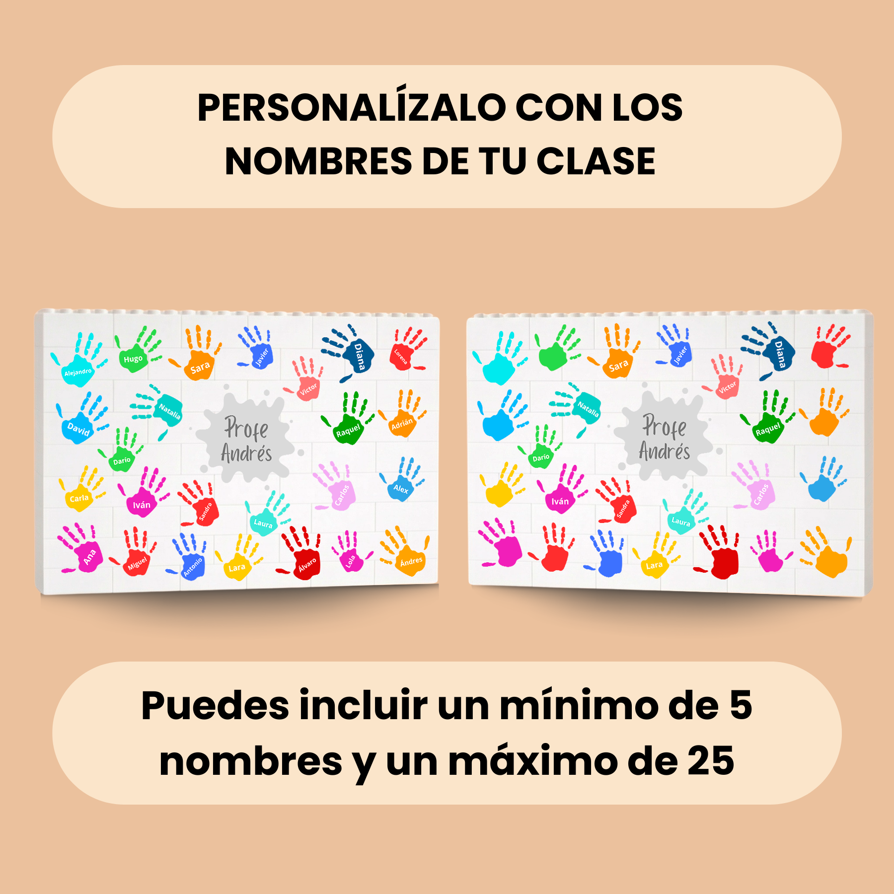 Puzzle Papá Quadrados azuis