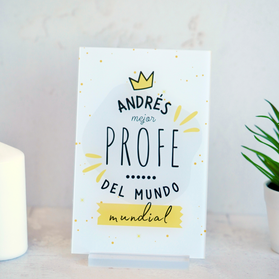 ¡ Celebra el fin de curso con nosotros !
Esta placa personalizada es un detalle original para regalar. Una placa sencilla pero original con la que recordar un gran curso escolar.
Sin duda...¡sorprenderás!