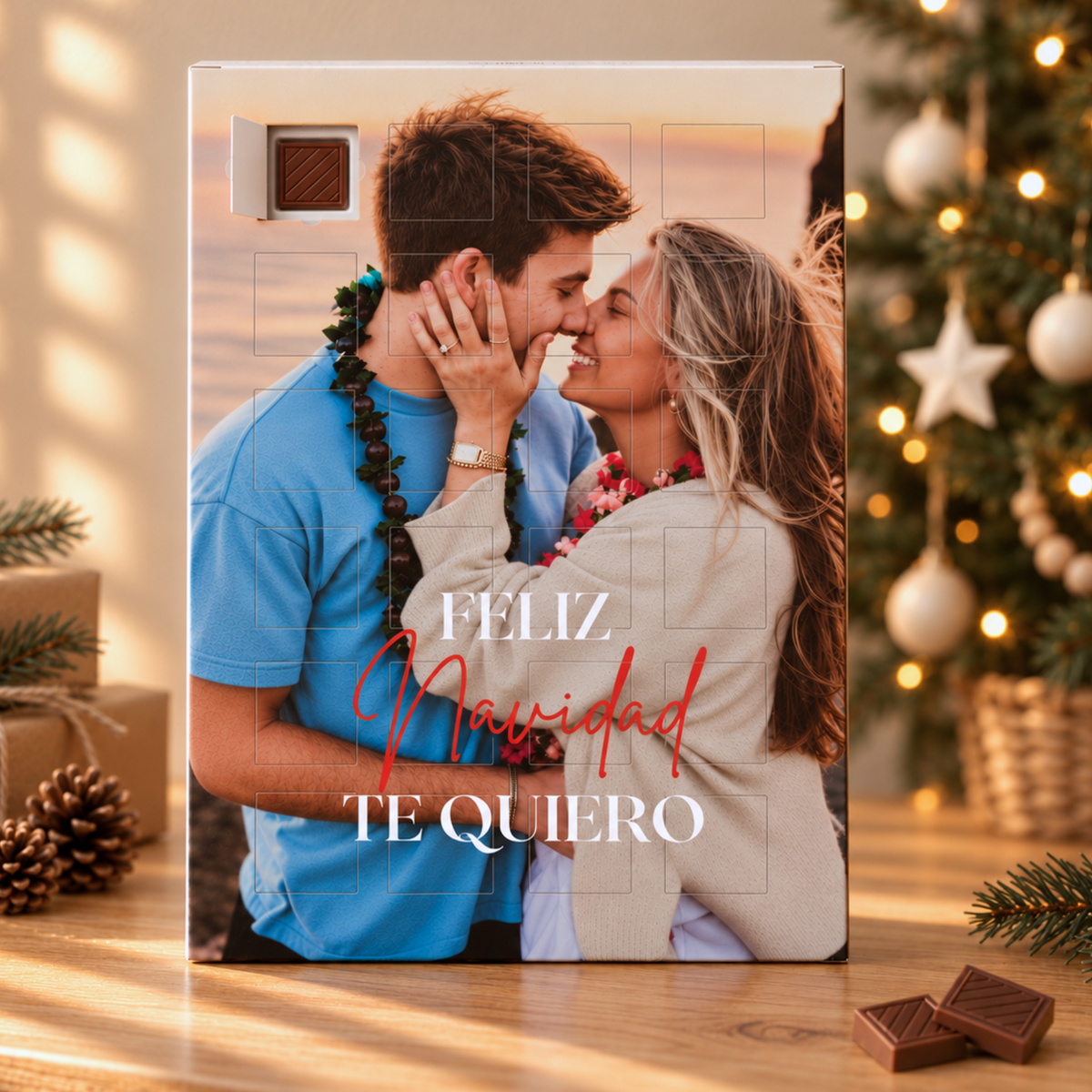 Calendário do Advento com sua foto personalizada