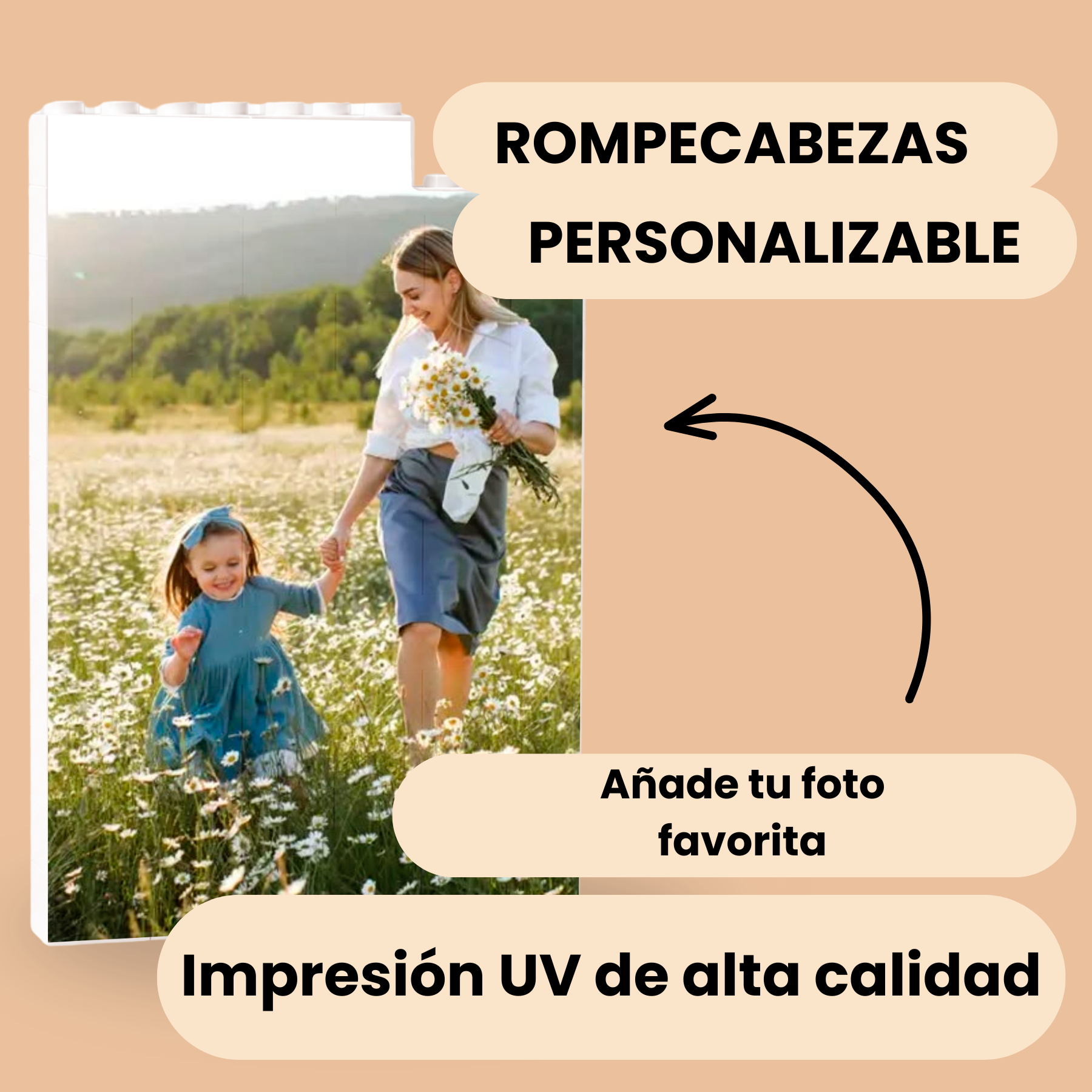 Puzzle Vertical Personalizado Mamá con Foto