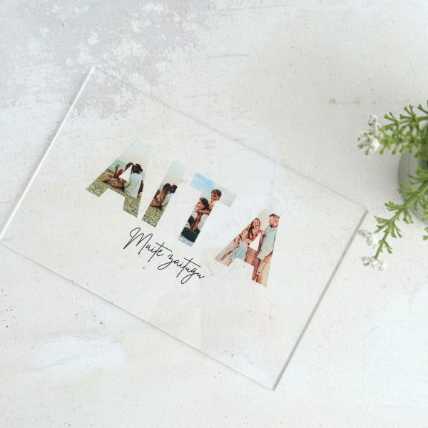 Placa "AITA" con fotos