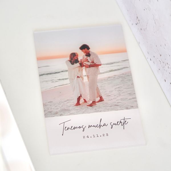 Placa personalizada con fotos y dedicatoria – regalo romántico para parejas Cristal Plaque- idea regalo de aniversario o fecha