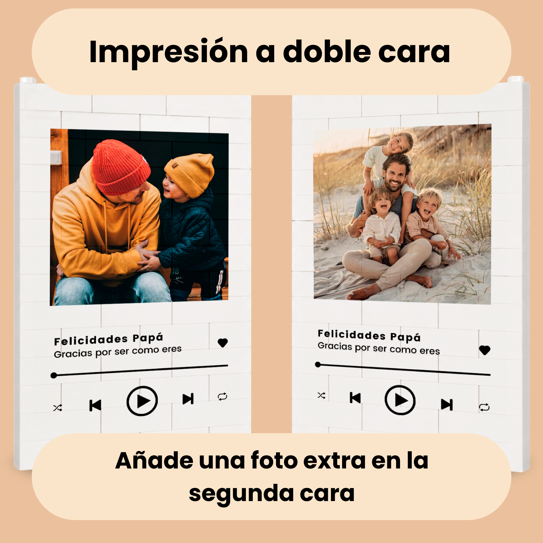 Puzzle Personalizado Papá diseño Spotify