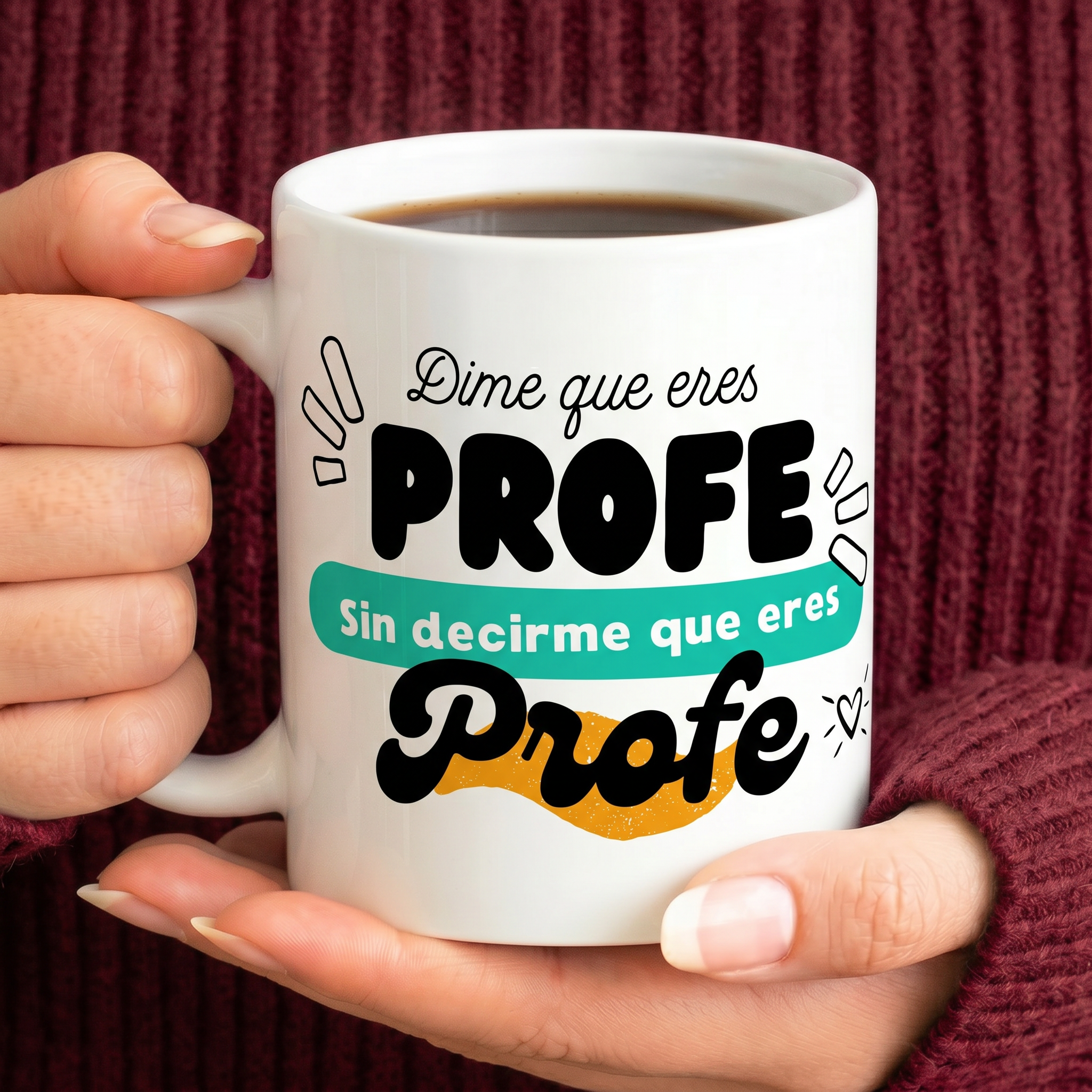 Caneca "Professor, diz-me que és Professor..."