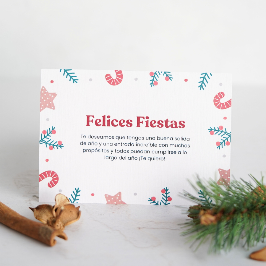 Un añadido perfecto para estas Navidades, en el cual se le quiere incluir unas frases emotivas.