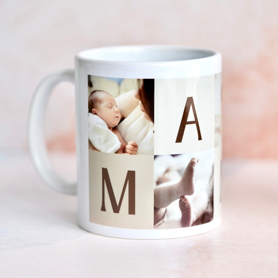 Idea regalo de la Madre Taza con letras