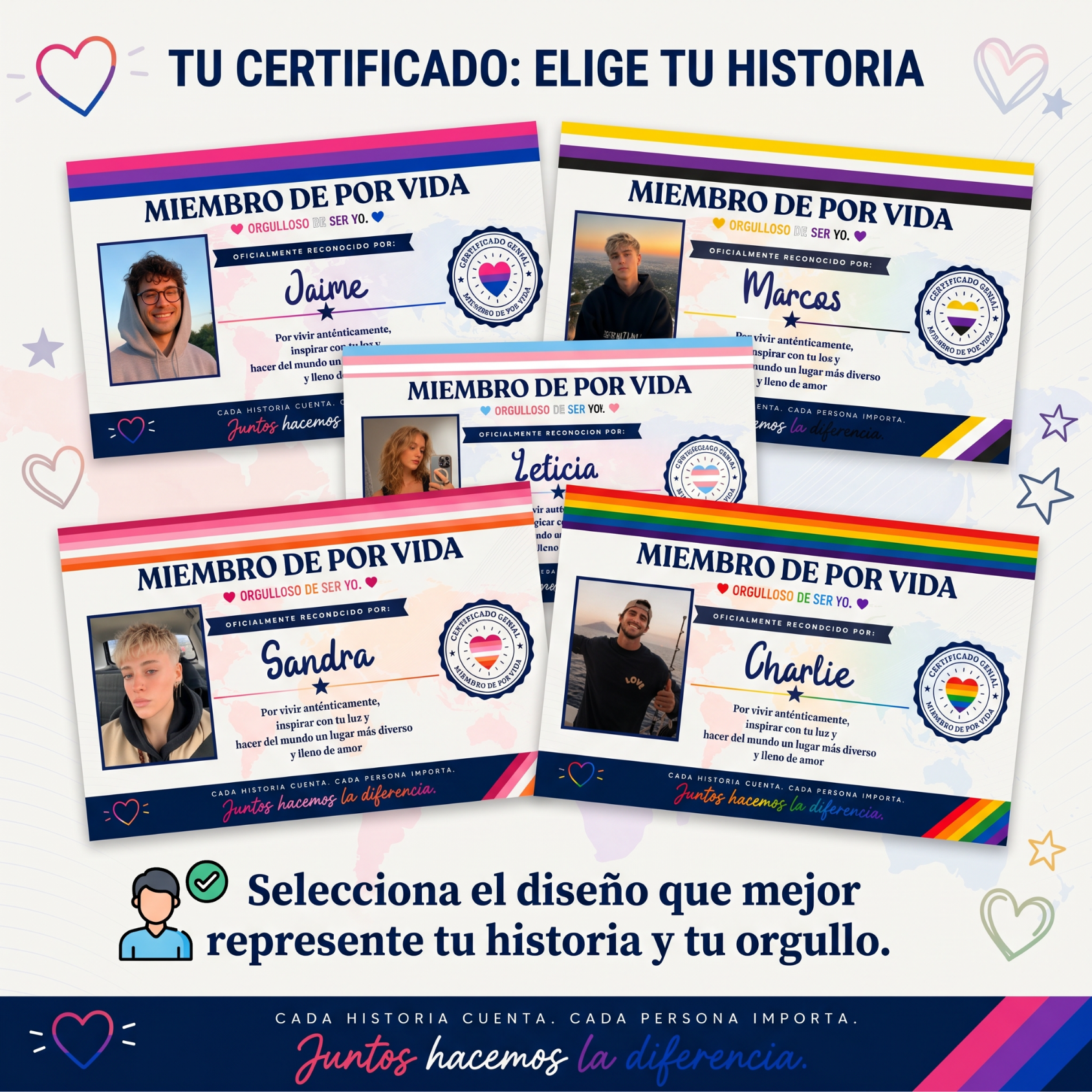 Carnet Pride Personalizado LGTBI con Foto, Nombre y Mensaje
