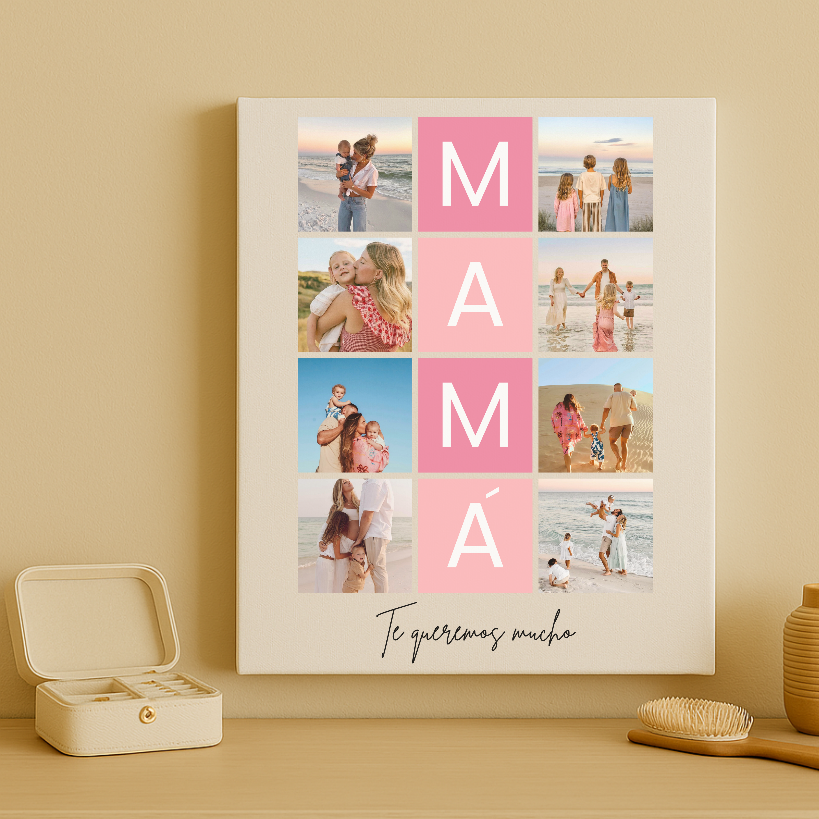 Lienzo MAMÁ 8 fotos personalizado