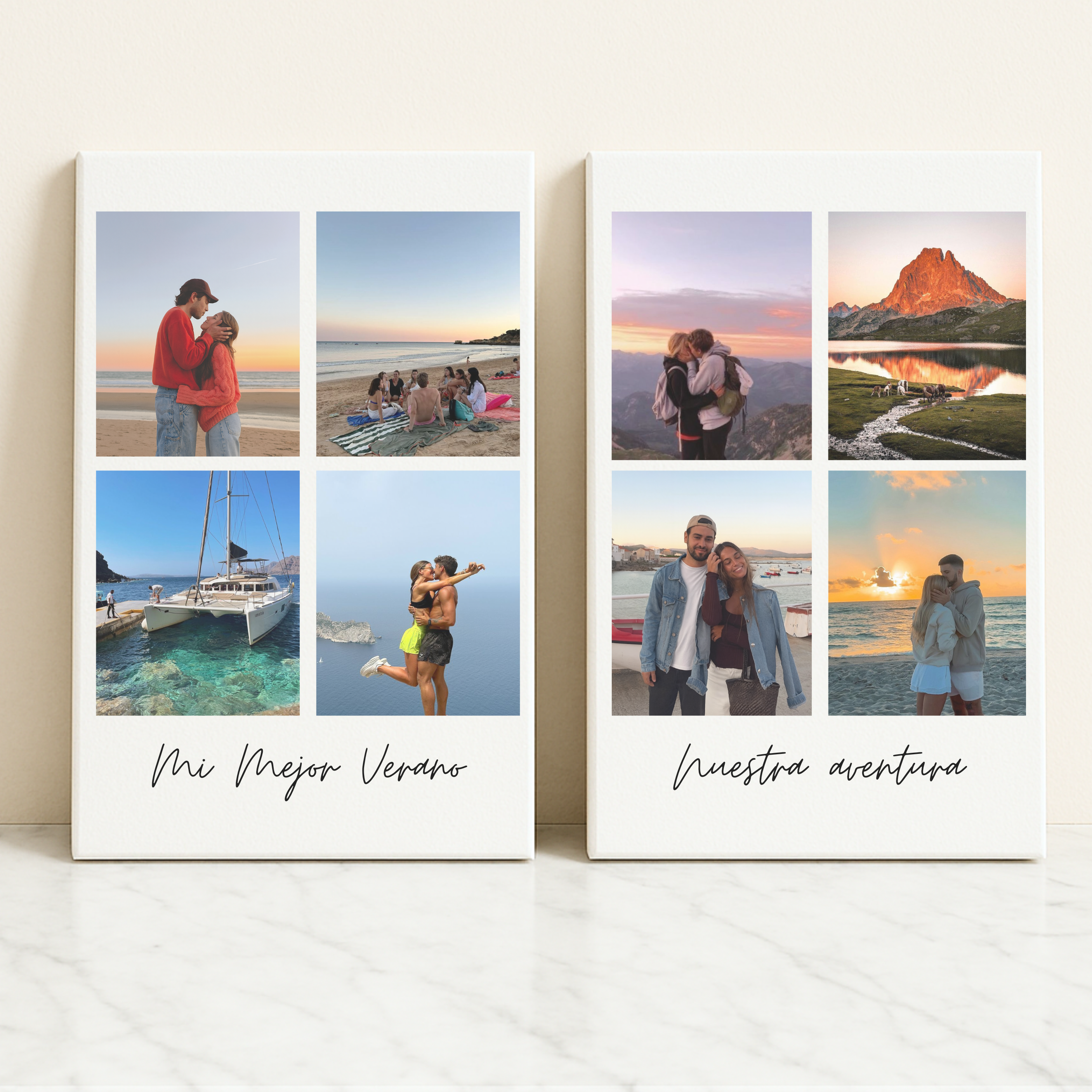 Lienzo 4 fotos personalizado