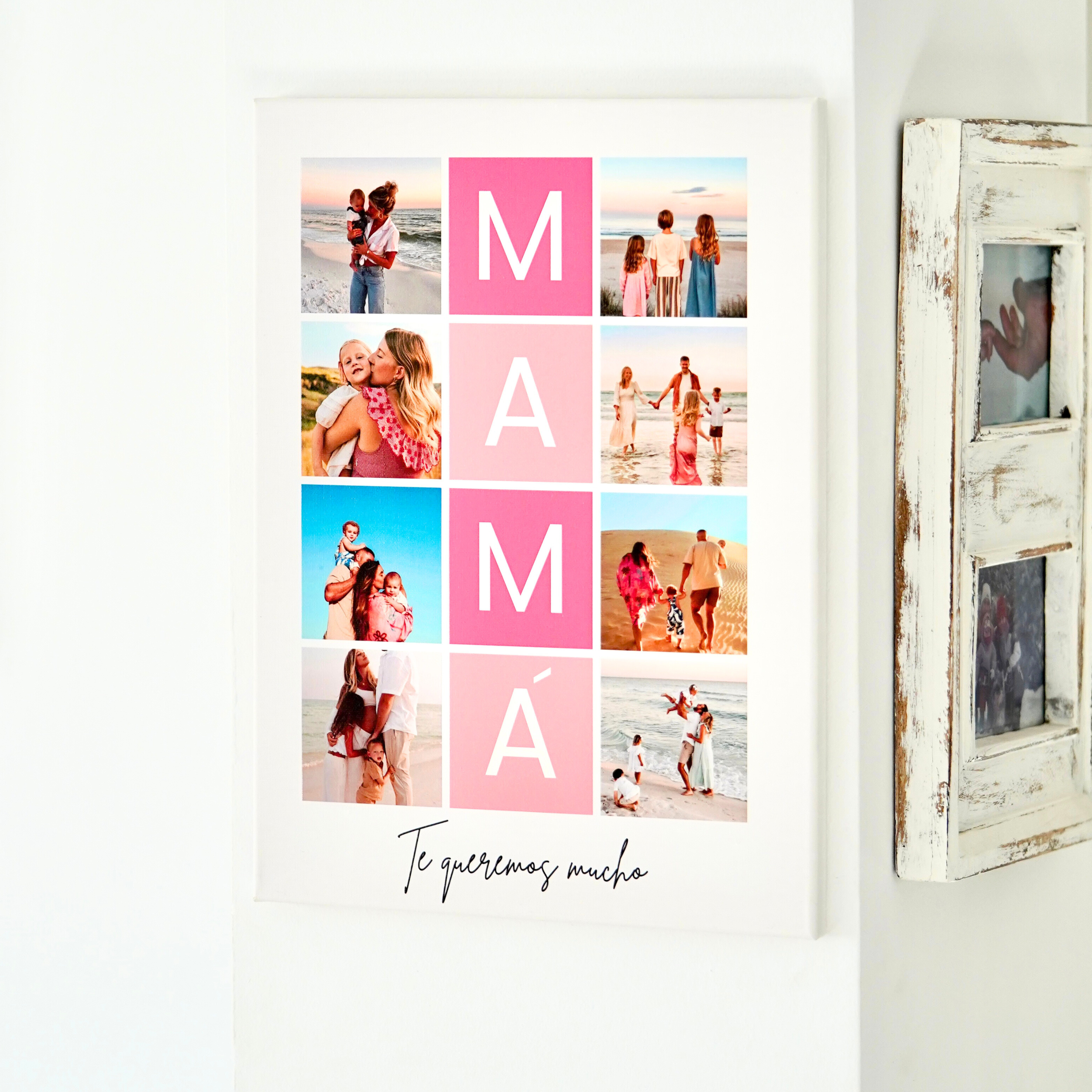 Lienzo MAMÁ 8 fotos personalizado
